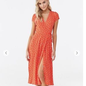 Forever 21 heart wrap dress